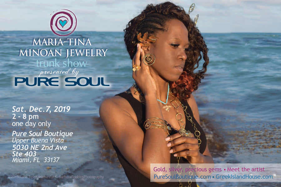 Join us! Trunk Show at Pure Soul in Miami Dec. 7!
