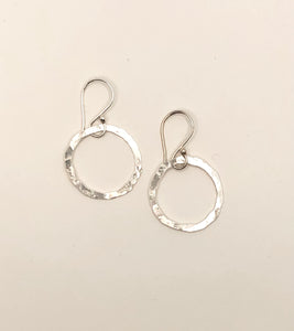 Sterling Silver Halo Hoops