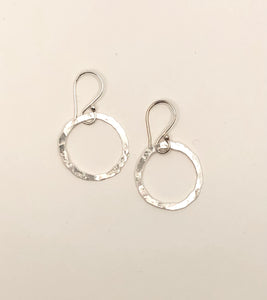 Sterling Silver Halo Hoops