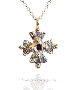 Byzantine cross with Ruby
