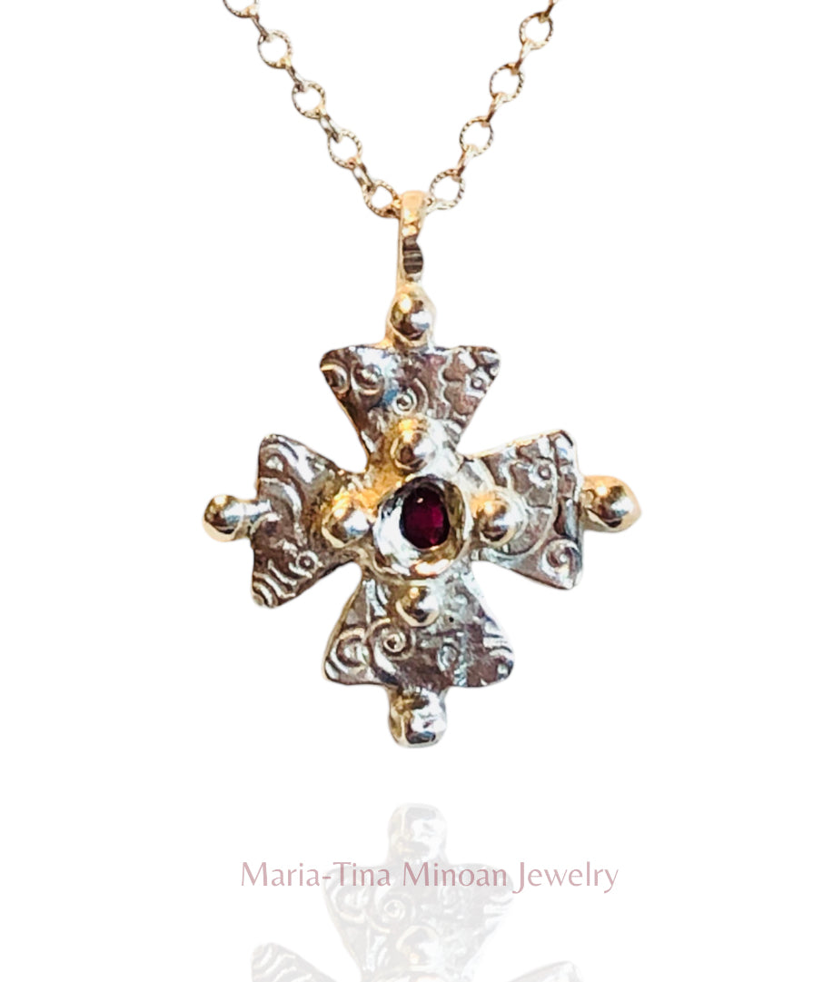 Byzantine cross with Ruby