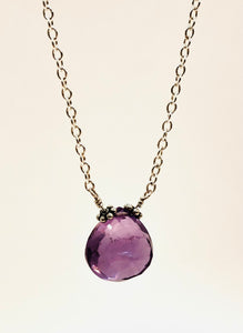 Divine Love Amethyst Gemstone Necklace