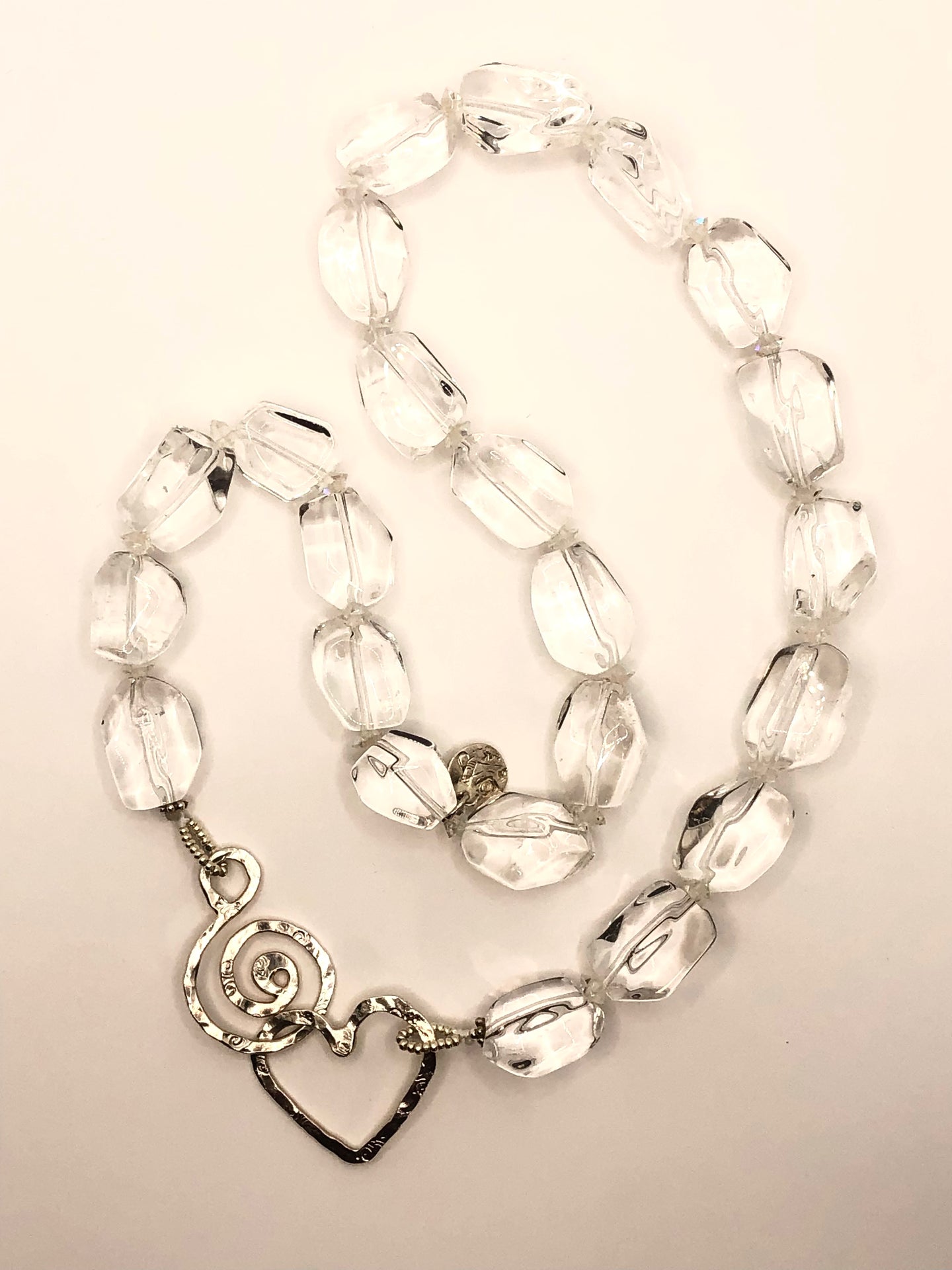 Quartz Crystal Pebble Necklace