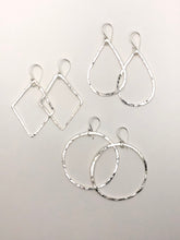 Sterling Silver Halo Hoops