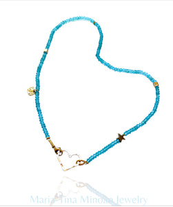 Swimming Pool Blue Necklace