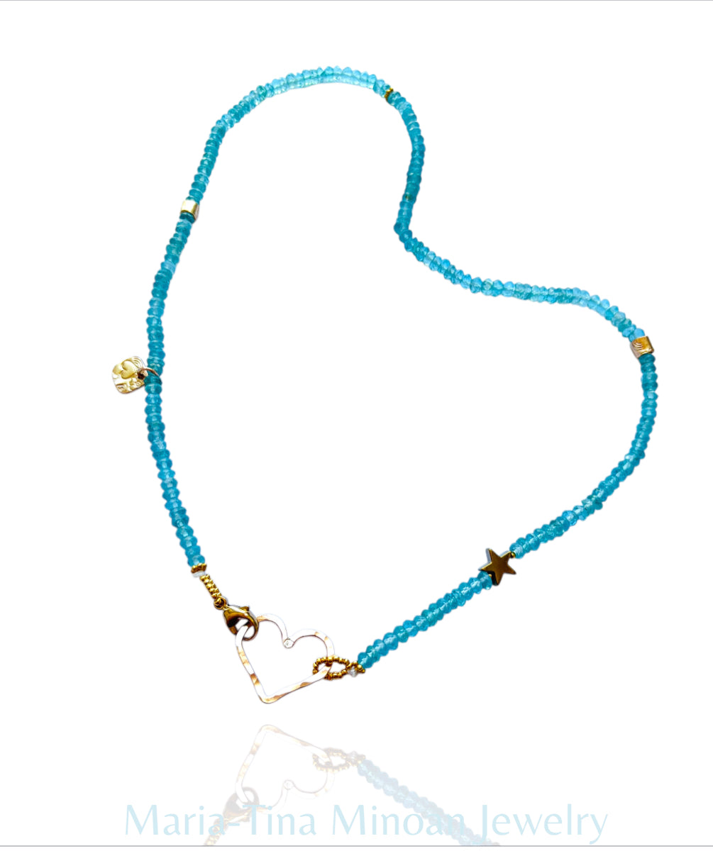 Swimming Pool Blue Necklace