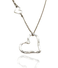 Open Floating Heart Necklace