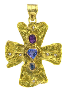 Large Gold Byzantine Cross