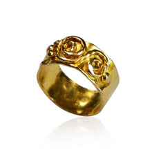 Infinity Spiral Ring in 22k gold