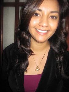 Gold Mini Stellar & Open Floating Heart Necklace