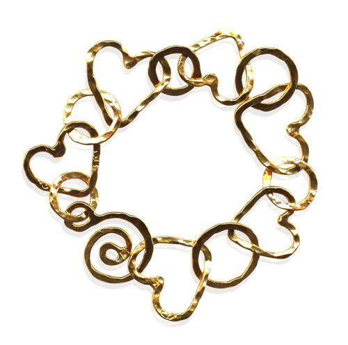 Golden Hearts & Hugs Bracelet