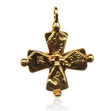 Golden Four Corners Byzantine Cross