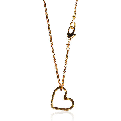 Open Floating Heart Necklace