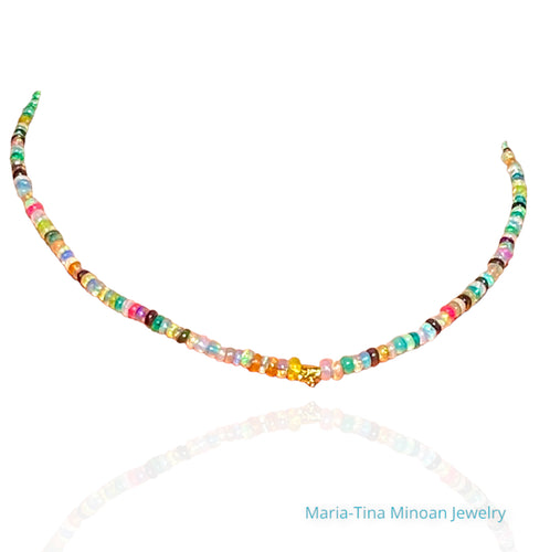 Rainbow of Opals Necklace