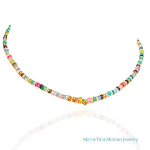 Rainbow of Opals Necklace