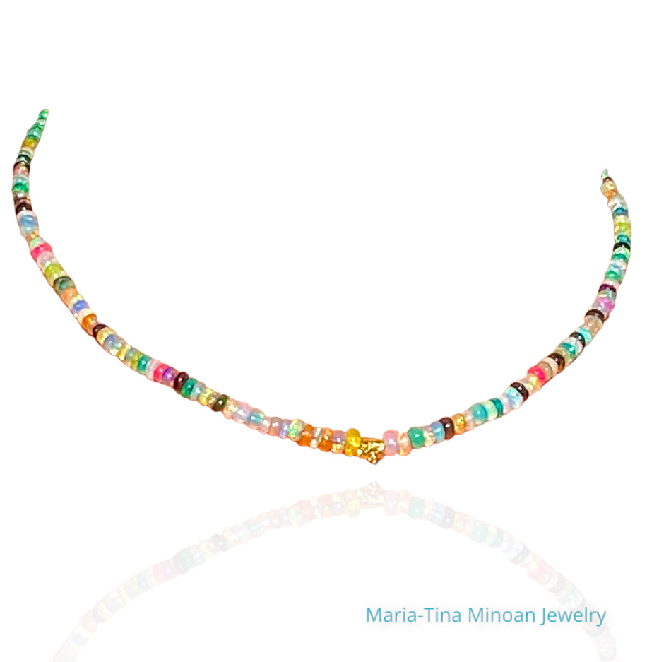 Rainbow of Opals Necklace