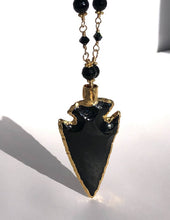 Black Obsidian Arrowhead Necklace