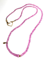 "Rosebud" Pink Sapphire & 22k Gold Necklace