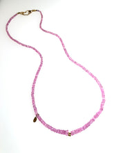"Rosebud" Pink Sapphire & 22k Gold Necklace