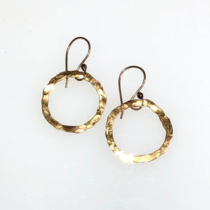 Golden Halo Hoops in 24k gold vermeil