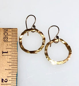 Golden Halo Hoops in 24k gold vermeil