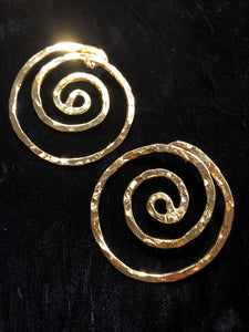 Spiral of Life Earrings - Large