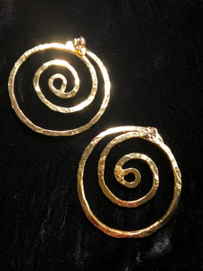 Spiral of Life Earrings - Large