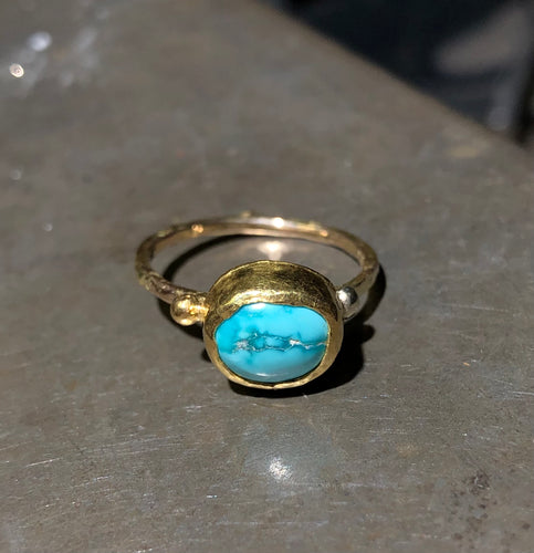 Island Horizon Gold & Turquoise Ring