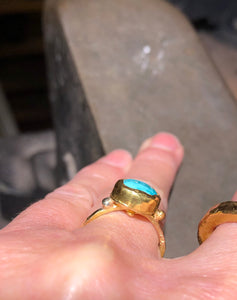 Island Horizon Gold & Turquoise Ring