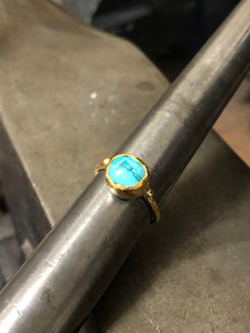 Island Horizon Gold & Turquoise Ring