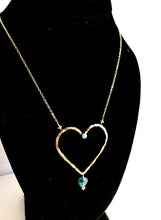 Open Floating Heart Necklace