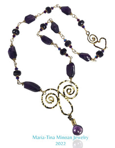 Royal Amethyst Double Spiral
