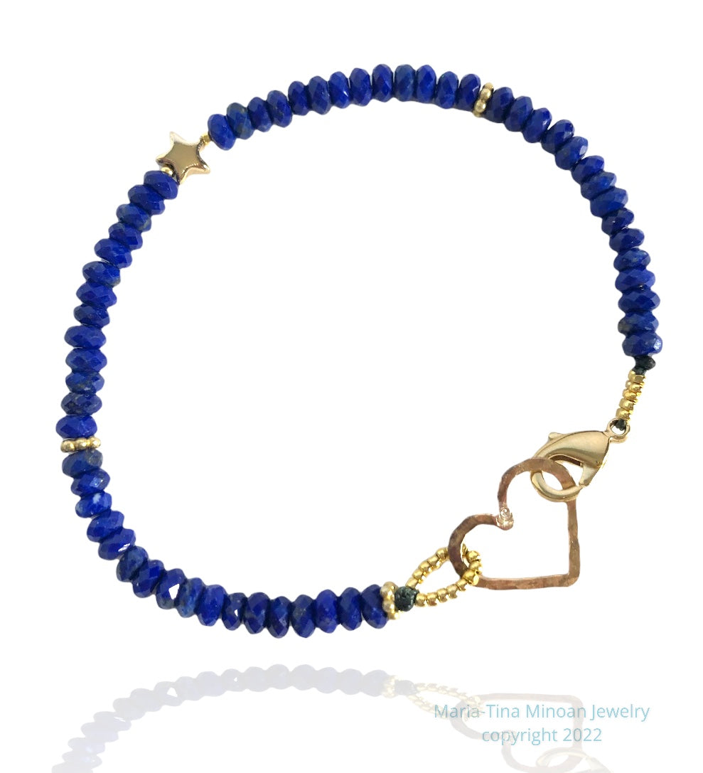 Lapis Lazuli Love & Prayer Bracelet