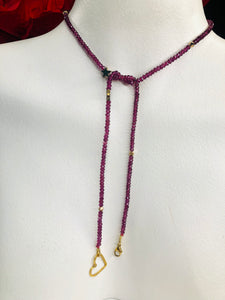Faceted Garnet Necklace