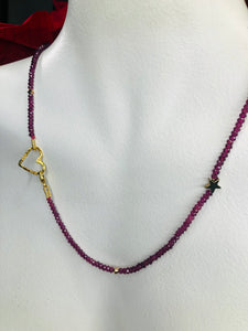 Faceted Garnet Necklace