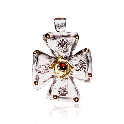 Sterling Silver 22 Karat Gold Cross