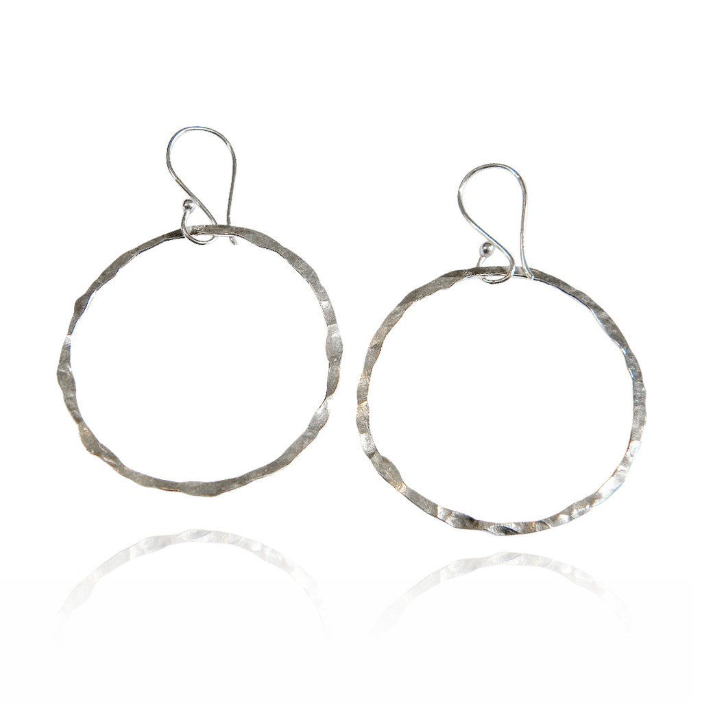 Sterling Silver Halo Hoops