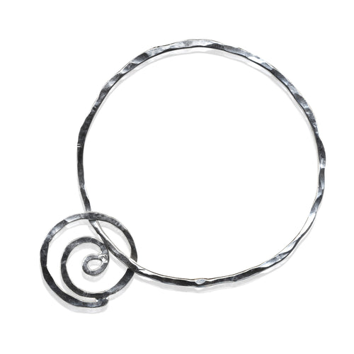 Sterling Spiral of Life & Transformation Bangle