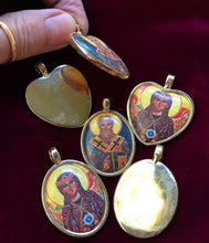 St.Sophia & St.Nicholas Porcelain Pendants